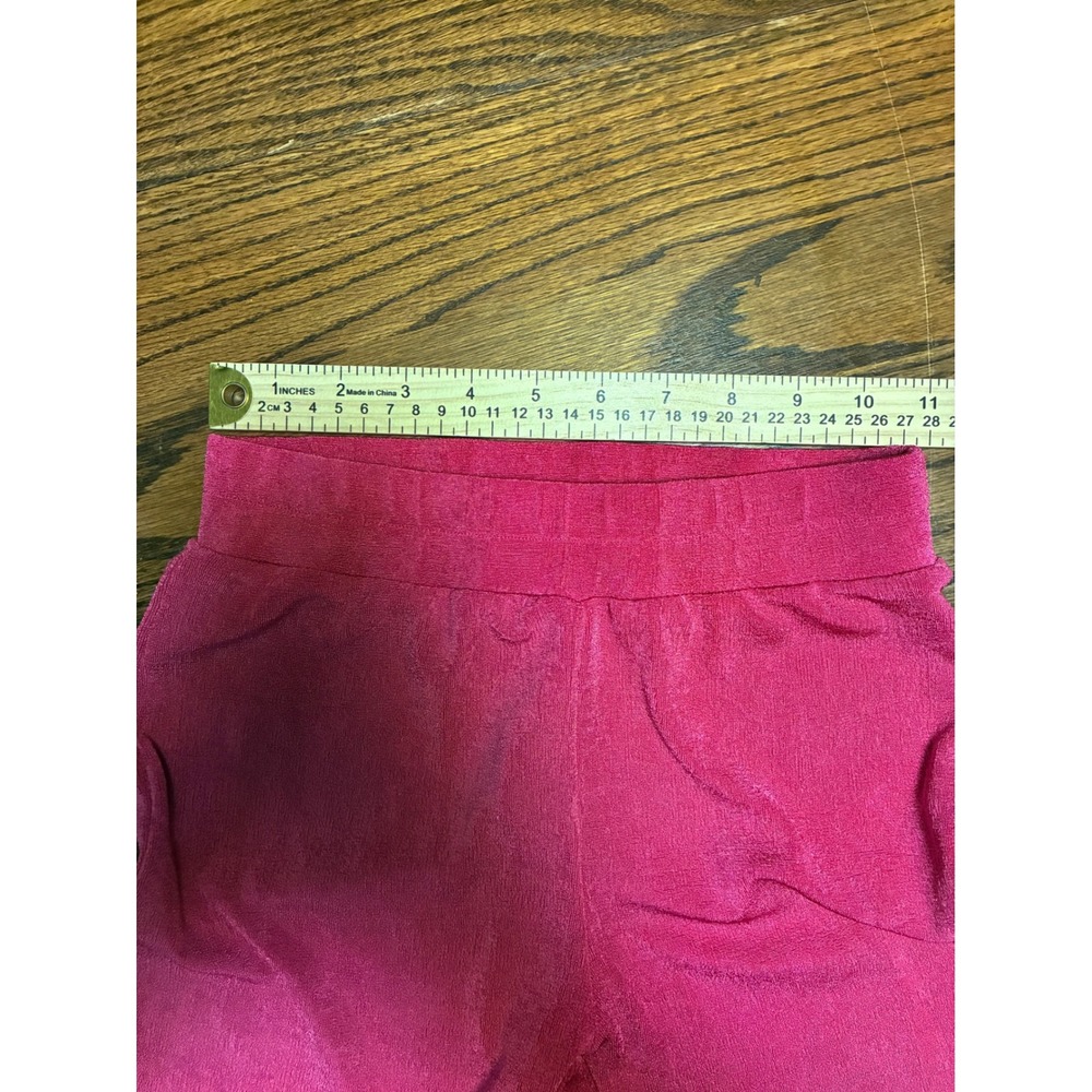 Lucy in the Sky Hot Pink High Waisted Flare Bell Bottom Pants Side Slit Small - Picture 4 of 8